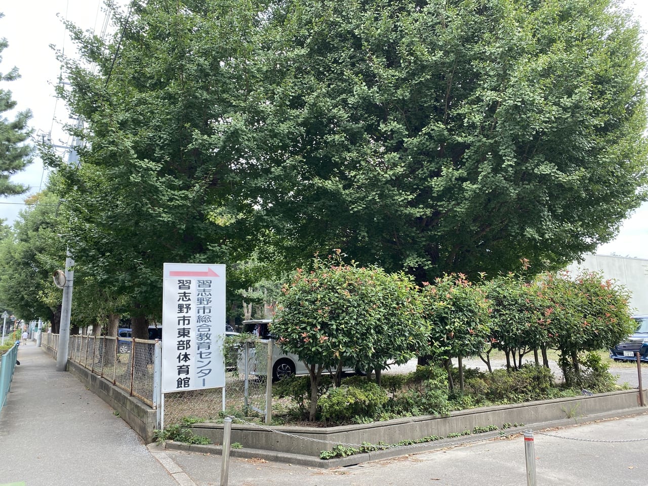 習志野市東部体育館入口