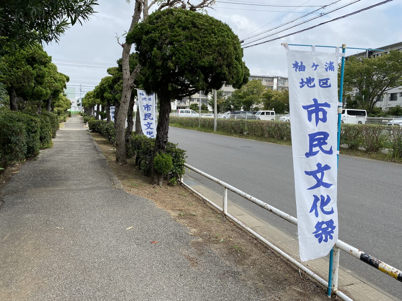 袖ケ浦地区市民文化祭の幟