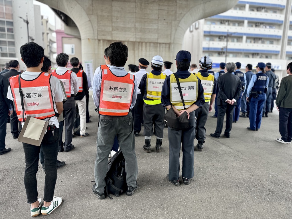 村上駅異常時総合訓練