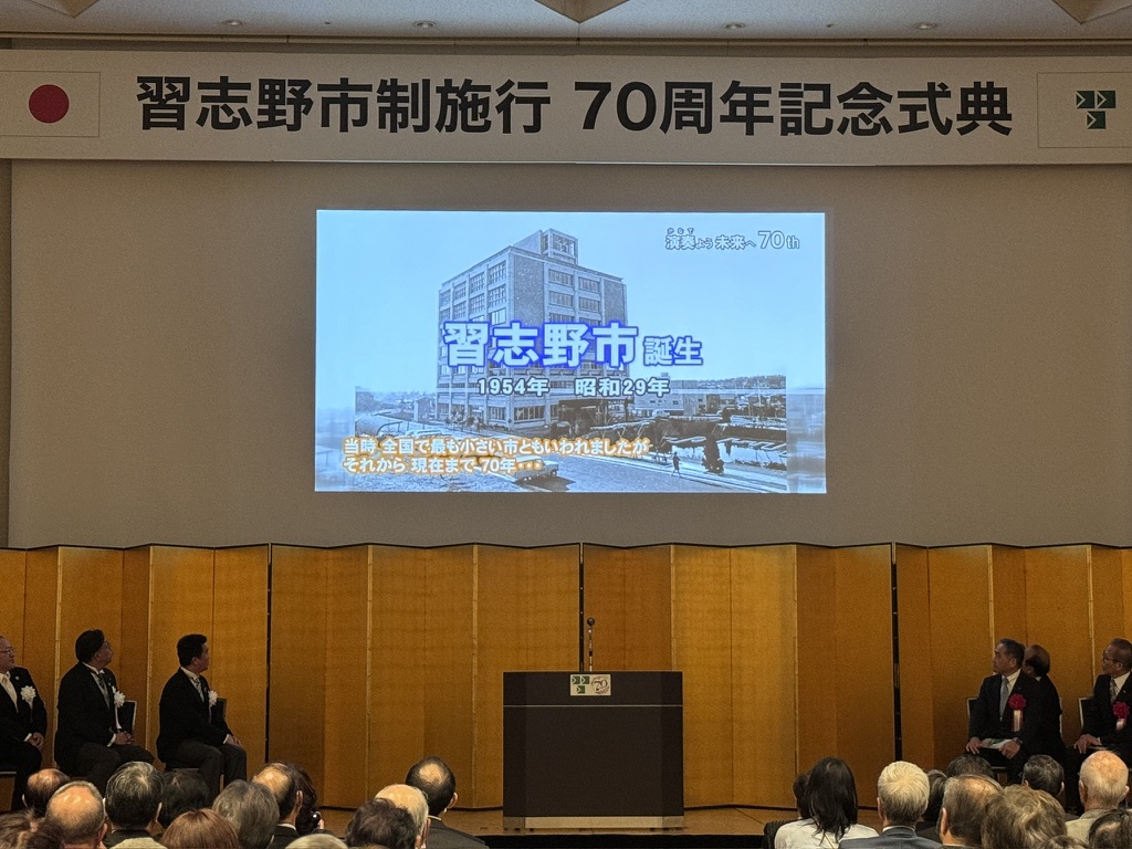 習志野市制施行70周年記念式典