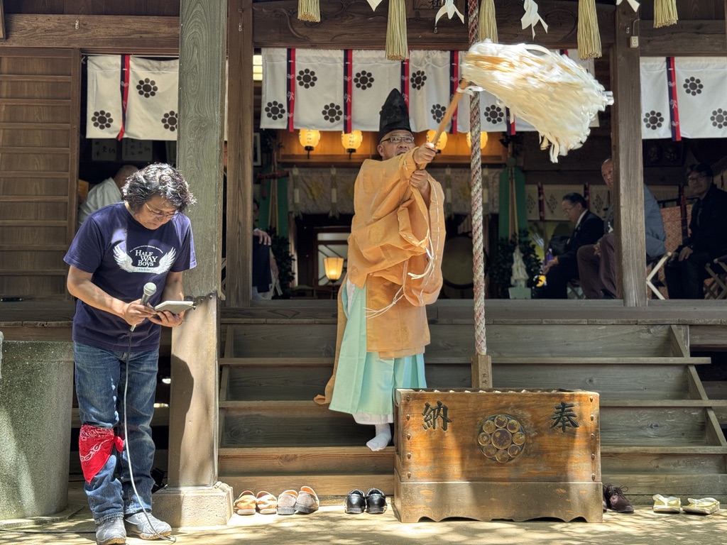 七百餘所神社オートバイ神社開所式