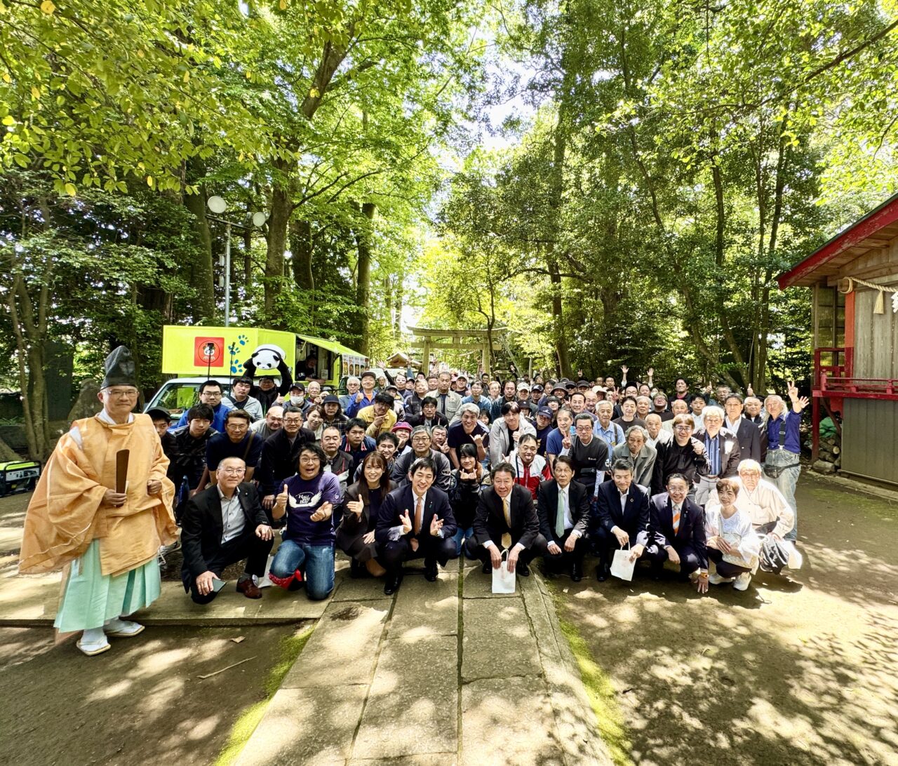 七百餘所神社オートバイ神社開所式