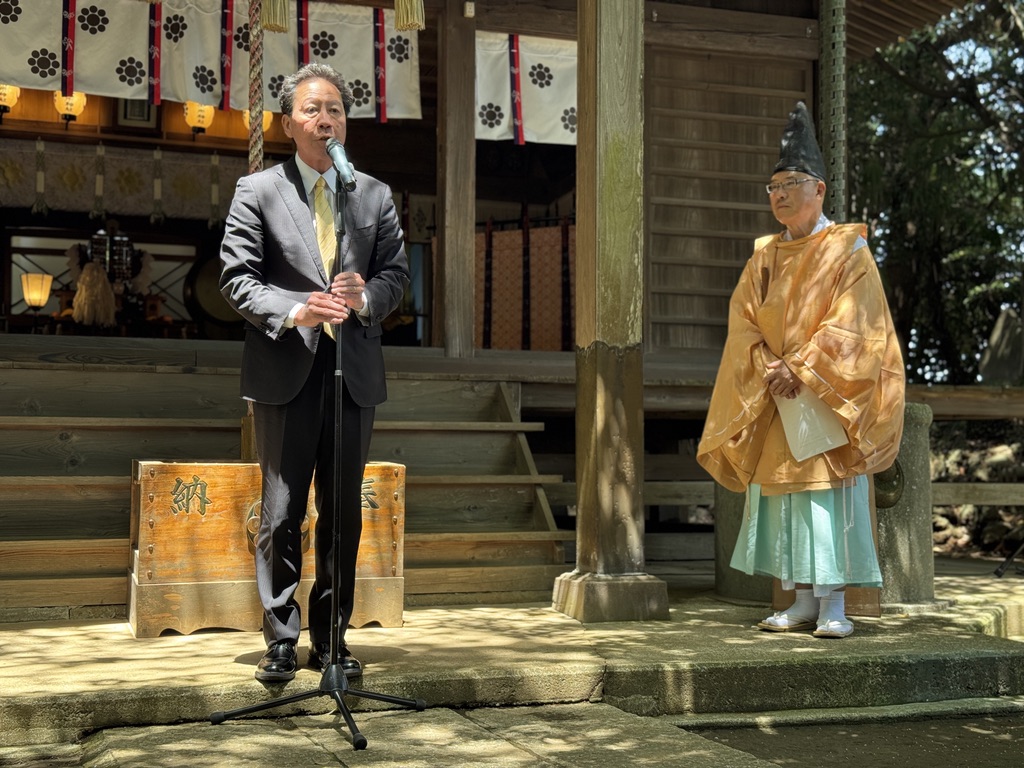 七百餘所神社オートバイ神社開所式