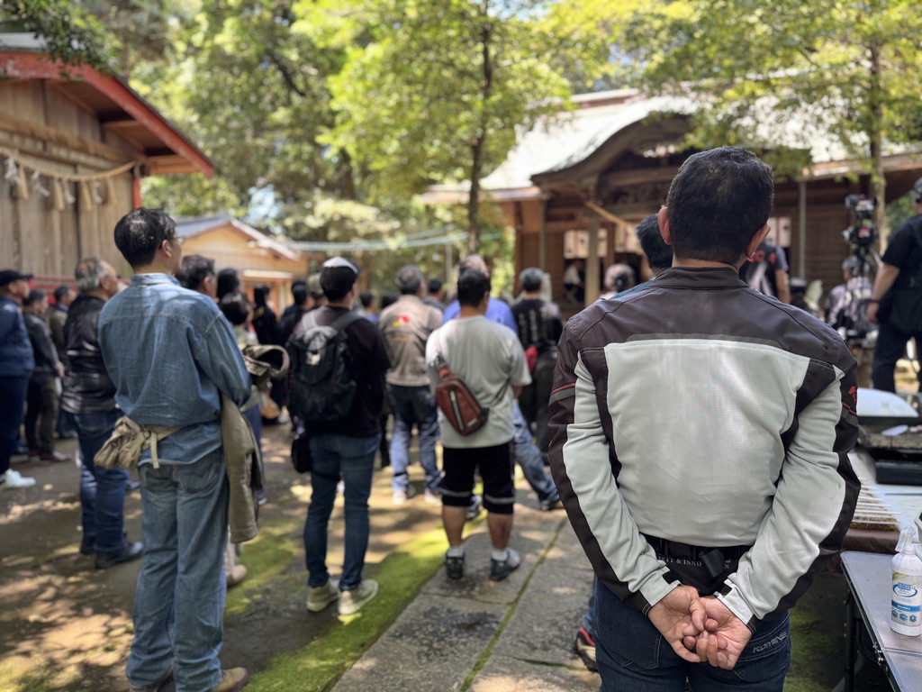 七百餘所神社オートバイ神社開所式