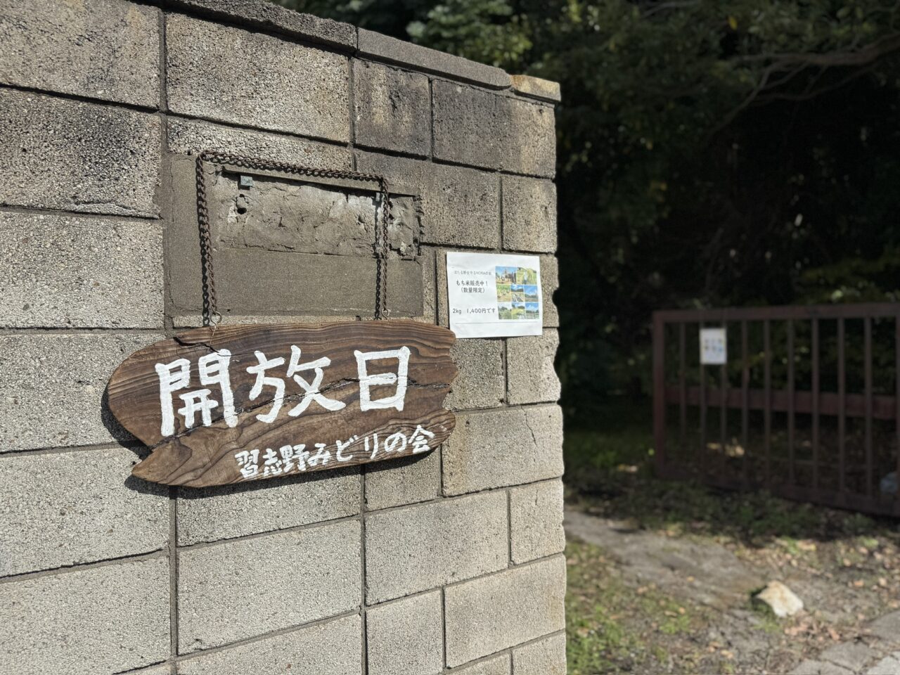 ならしののもり森の開放日