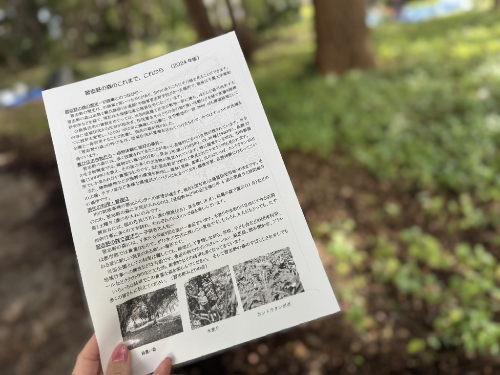 ならしののもり森の開放日