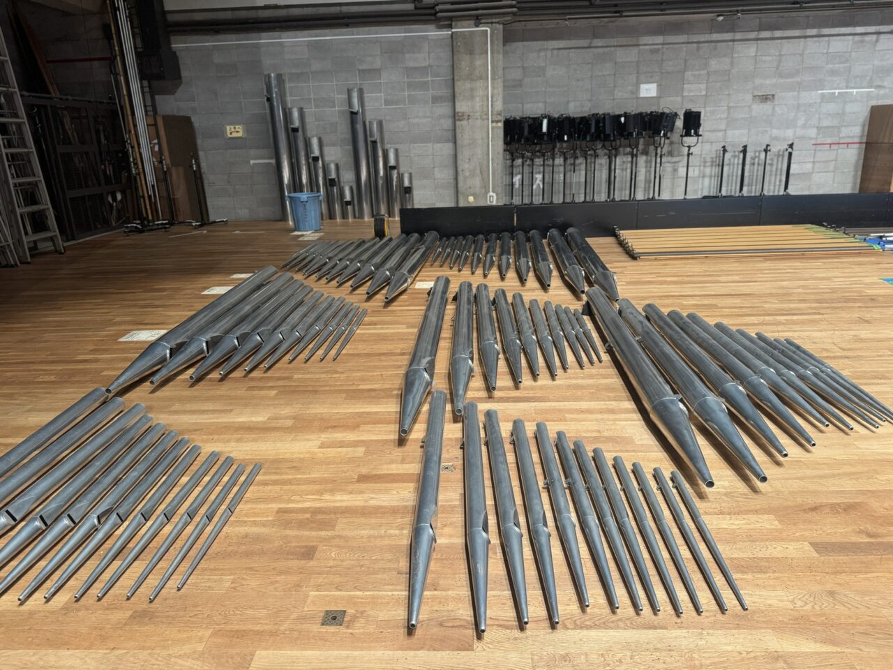 パイプオルガン取り外し作業