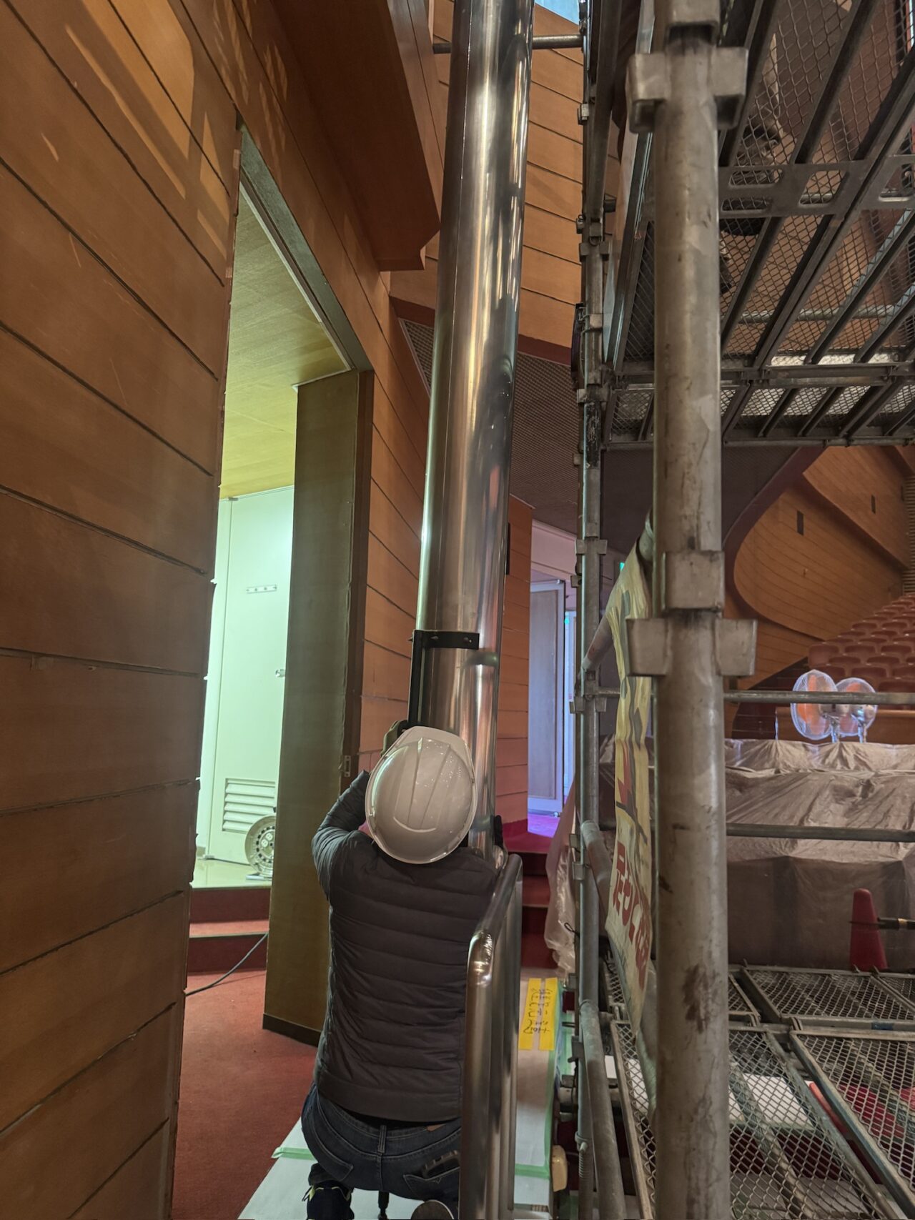 パイプオルガン取り外し作業