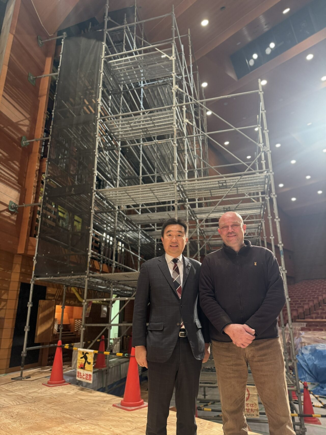 パイプオルガン取り外し作業