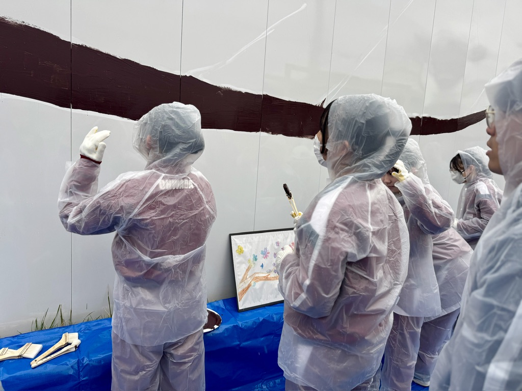 新庁舎仮囲いウォールペイント