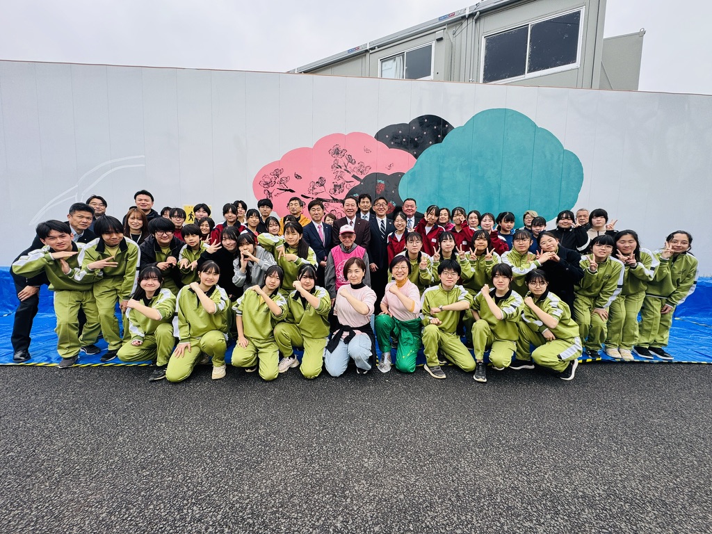 新庁舎仮囲いウォールペイント