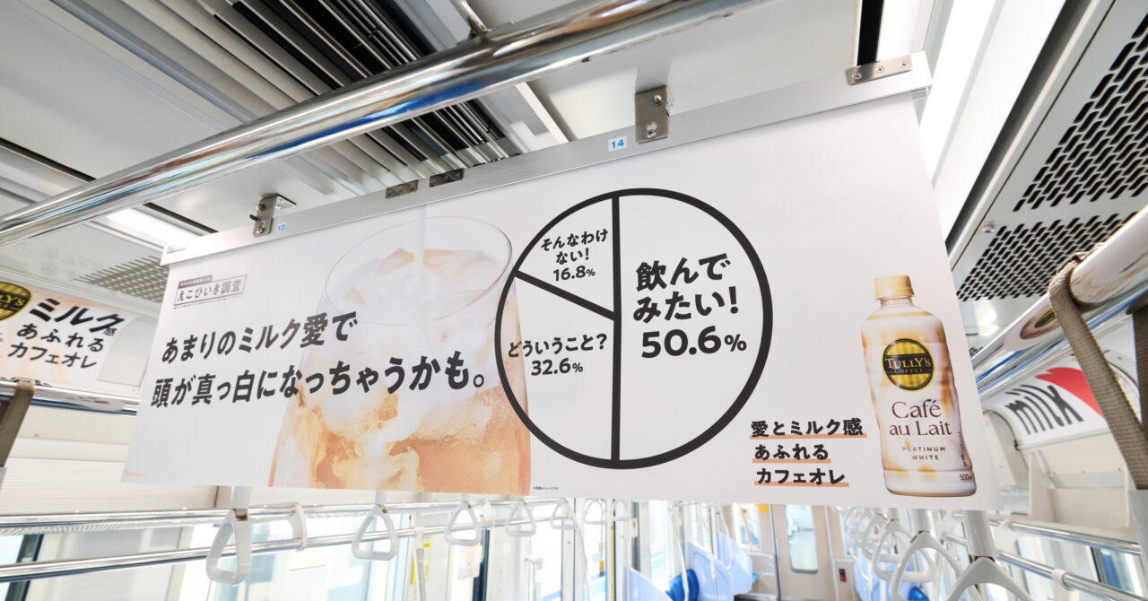 TULLY‘Sカフェオレトレインジャック