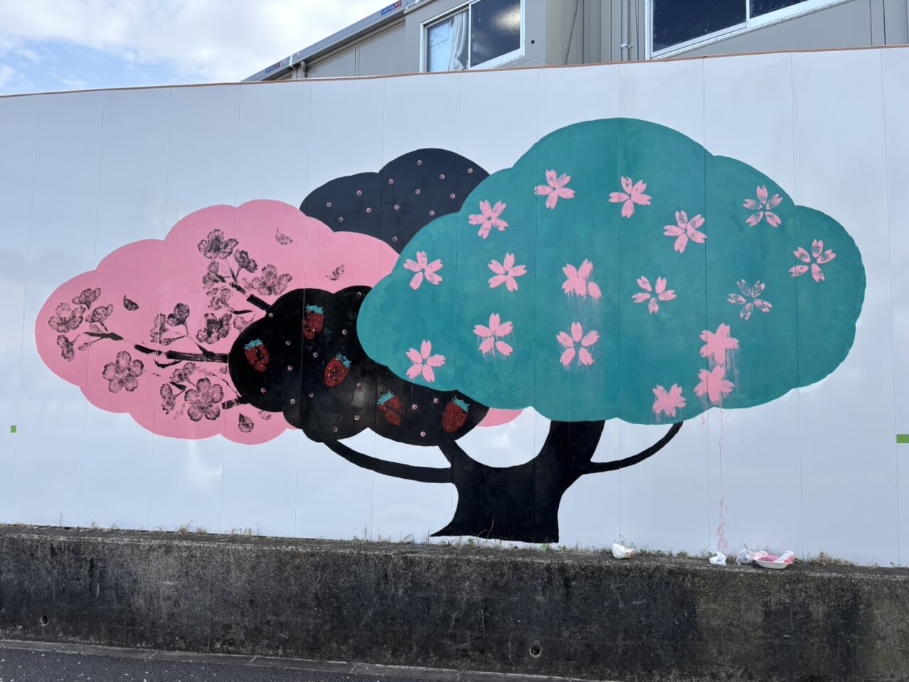 新庁舎仮囲いウォールペイント