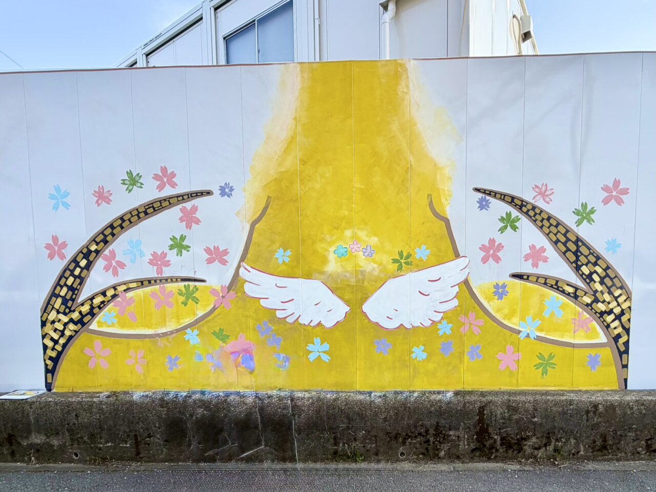 新庁舎仮囲いウォールペイント